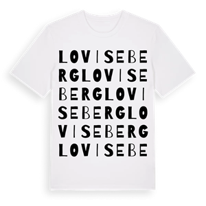 Loviseberg ordlek t-shirt – ekologisk bomull t-shirt från PinShirt