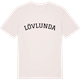 Vintage White t-shirt med Lövlunda böjd t-shirt