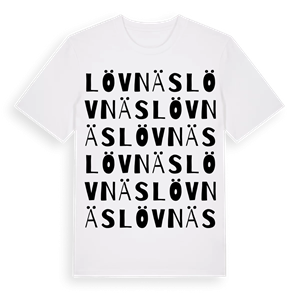 Lövnäs ordlek t-shirt – ekologisk bomull t-shirt från PinShirt