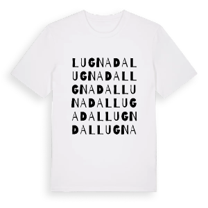 Lugnadal ordlek t-shirt – ekologisk bomull t-shirt från PinShirt