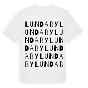 Lundaby ordlek t-shirt – ekologisk bomull t-shirt från PinShirt