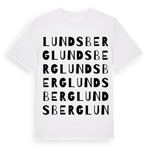 Lundsberg ordlek t-shirt – ekologisk bomull t-shirt från PinShirt