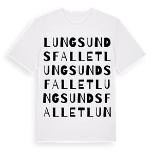 Lungsundsfallet ordlek t-shirt – ekologisk bomull t-shirt från PinShirt