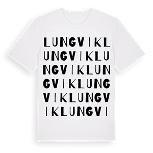 Lungvik ordlek t-shirt – ekologisk bomull t-shirt från PinShirt