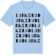 Blue Soul t-shirt med Lunkerud ordlek t-shirt