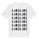 White t-shirt med Lure ordlek t-shirt