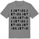 Mid Heather Gray t-shirt med Lurtan ordlek t-shirt