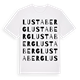Lustaberg ordlek t-shirt