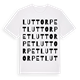 Luttorpet ordlek t-shirt