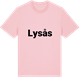 Pink Cotton t-shirt med Lysås fetstil t-shirt