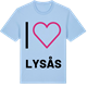 Blue Soul t-shirt med Jag älskar Lysås t-shirt stort tryck