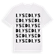 Lysed ordlek t-shirt