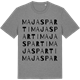 Mid Heather Gray t-shirt med Majas parti ordlek t-shirt
