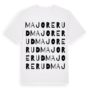 Majorerud ordlek t-shirt – ekologisk bomull t-shirt från PinShirt