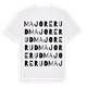 Majorerud ordlek t-shirt