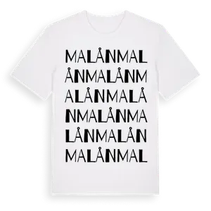 Malån ordlek t-shirt – ekologisk bomull t-shirt från Pinshirt