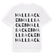 White t-shirt med Mallbacken ordlek t-shirt