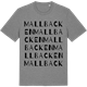 Mid Heather Gray t-shirt med Mallbacken ordlek t-shirt