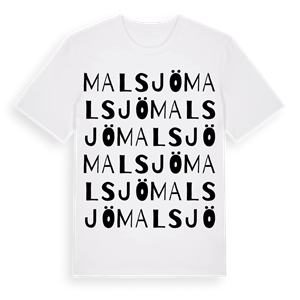 Malsjö ordlek t-shirt – ekologisk bomull t-shirt från PinShirt