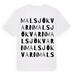 Malsjö kvarn ordlek t-shirt – ekologisk bomull t-shirt från PinShirt