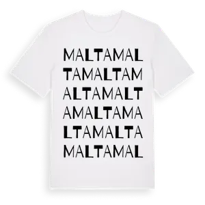 Malta ordlek t-shirt – ekologisk bomull t-shirt från Pinshirt