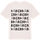 Vintage White t-shirt med Månen ordlek t-shirt