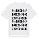 White t-shirt med Mången ordlek t-shirt