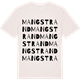 Vintage White t-shirt med Mangstrand ordlek t-shirt