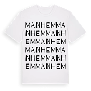 Manhem ordlek t-shirt – ekologisk bomull t-shirt från PinShirt