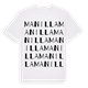 Manilla ordlek t-shirt