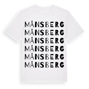 Månsberg ordlek t-shirt – ekologisk bomull t-shirt från PinShirt