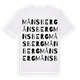 White t-shirt med Månsberg ordlek t-shirt