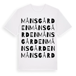 Månsgården ordlek t-shirt – ekologisk bomull t-shirt från Pinshirt