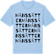 Blue Soul t-shirt med Månssätter ordlek t-shirt