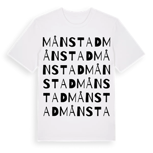 Månstad ordlek t-shirt – ekologisk bomull t-shirt från PinShirt