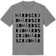 Mid Heather Gray t-shirt med Mårdserud ordlek t-shirt