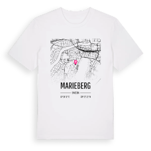 Marieberg karta t-shirt – ekologisk bomull t-shirt från PinShirt