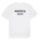 White t-shirt med Markängen i Sverige t-shirt