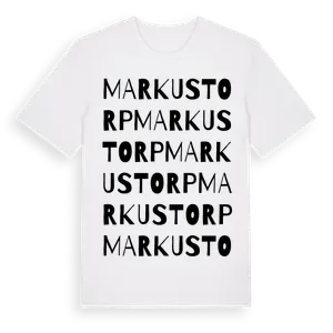 Markustorp ordlek t-shirt – ekologisk bomull t-shirt från Pinshirt