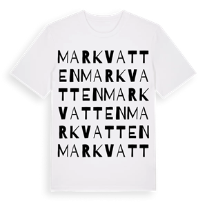 Markvatten ordlek t-shirt – ekologisk bomull t-shirt från PinShirt
