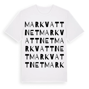 Markvattnet ordlek t-shirt – ekologisk bomull t-shirt från PinShirt