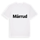 White t-shirt med Mårrud fetstil t-shirt