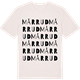 Vintage White t-shirt med Mårrud ordlek t-shirt