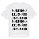 White t-shirt med Mårrud ordlek t-shirt