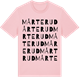 Pink Cotton t-shirt med Mårterud ordlek t-shirt