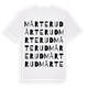 White t-shirt med Mårterud ordlek t-shirt