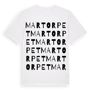 Martorpet ordlek t-shirt – ekologisk bomull t-shirt från PinShirt