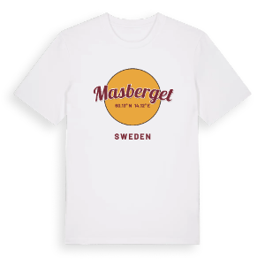 Masberget cirkel t-shirt – ekologisk bomull t-shirt från PinShirt