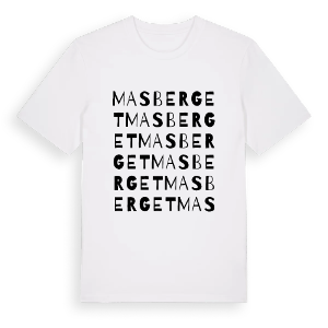 Masberget ordlek t-shirt – ekologisk bomull t-shirt från PinShirt