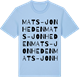 Blue Soul t-shirt med Mats-Jonheden ordlek t-shirt